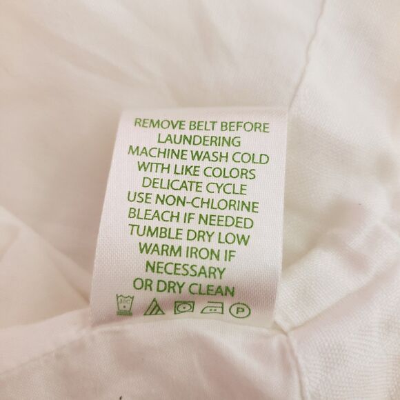 LILLY PULITZER White Linen Tunic Top Womens Size Medium - Picture 5 of 7